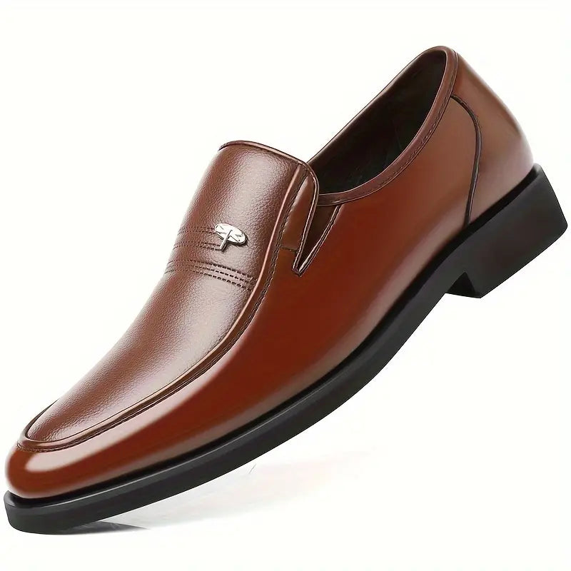 Men’s Leather Dress Shoe Loafers – Lightweight Breathable Slip-On Shoes